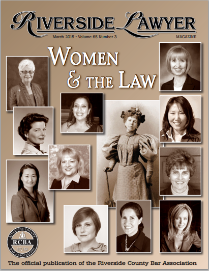 Riverside Lawyer Magazine | Women In The Law - Law Offices Of Soheila ...